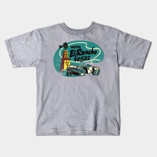 Retro Vintage El Rancho Hotel and Casino Las Vegas Kids T-Shirt